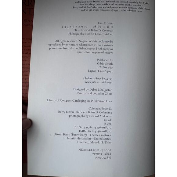 Barry Dixon Interiors Brian D Coleman - 2008 - Picture 8 of 9